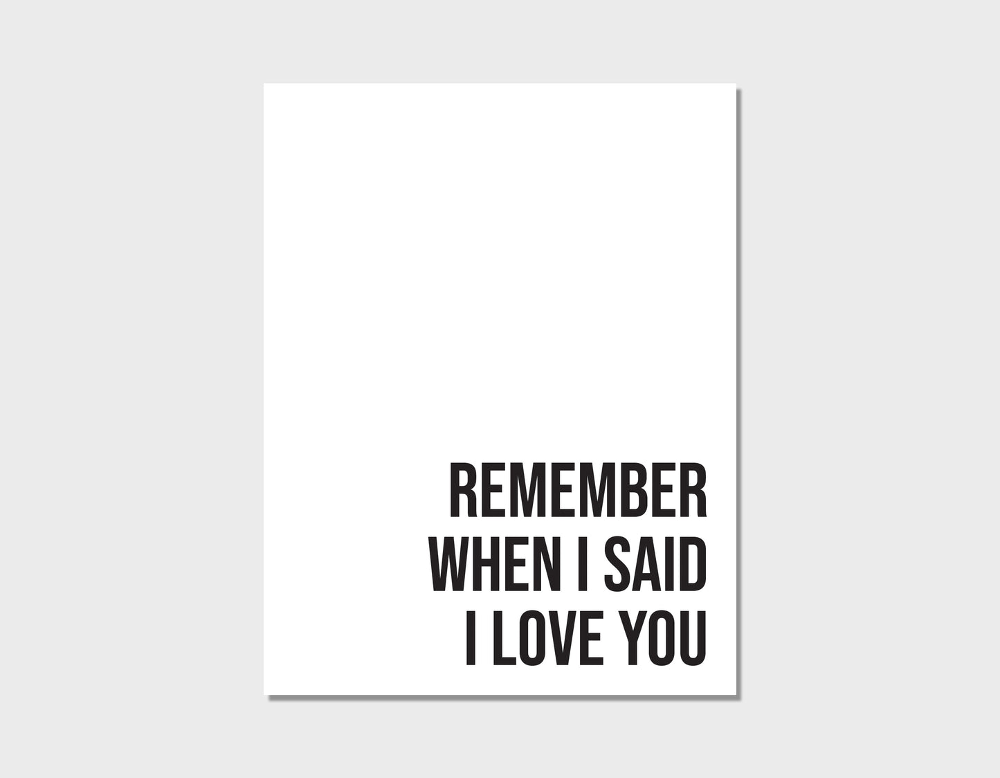 Alkaline Trio Stupid Kid Anti-Valentines Day Card