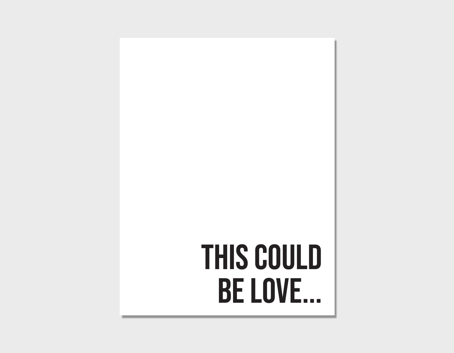 Alkaline Trio This Could Be Love Valentines Day Card