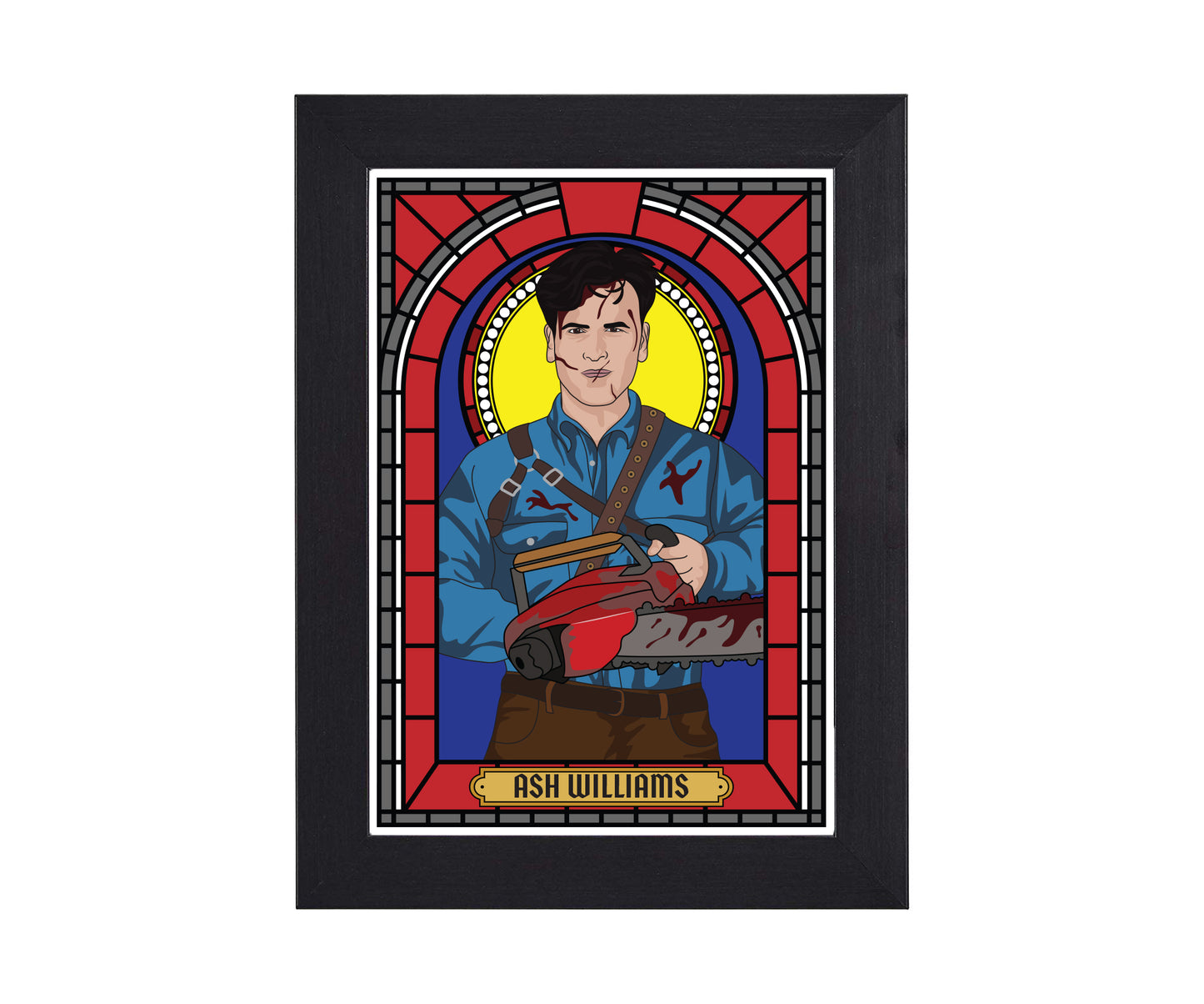 Ash Williams Evil Dead Illustrated Saint Print