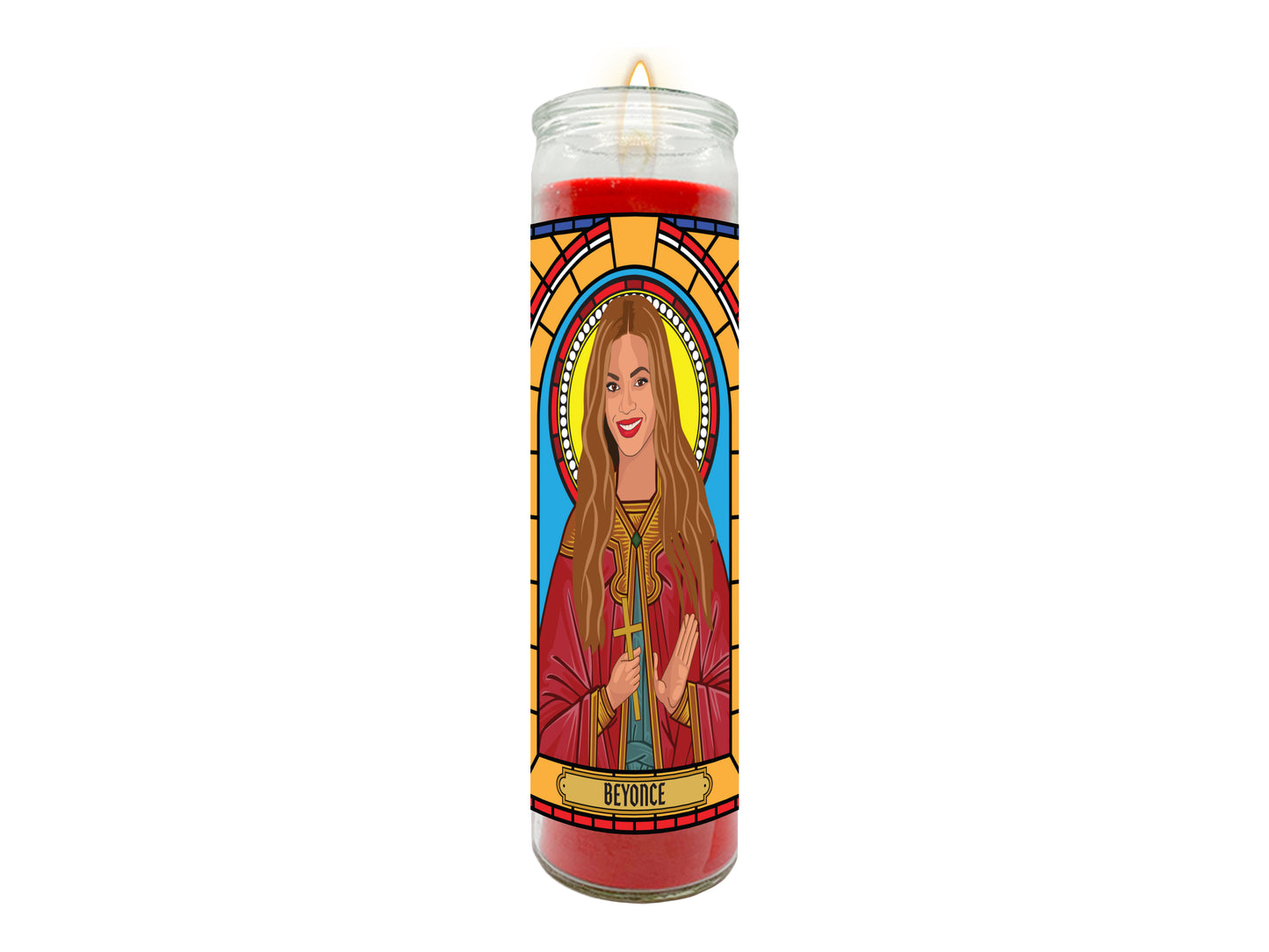 Beyoncé Illustrated Prayer Candle