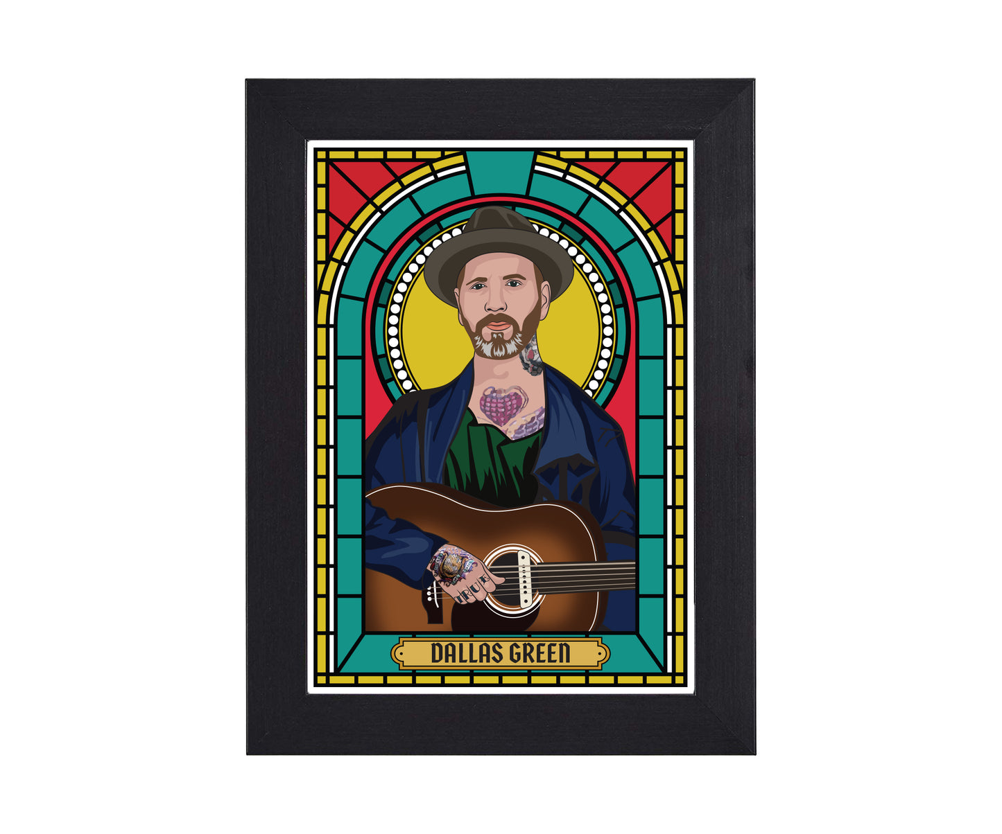 Dallas Green - City and Color / Alexisonfire Illustrated Saint Print
