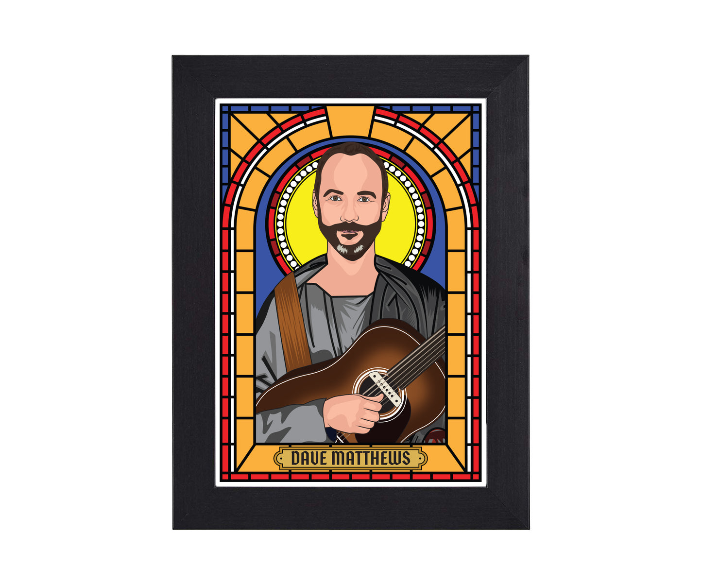 Dave Mathews Illustrated Saint Print