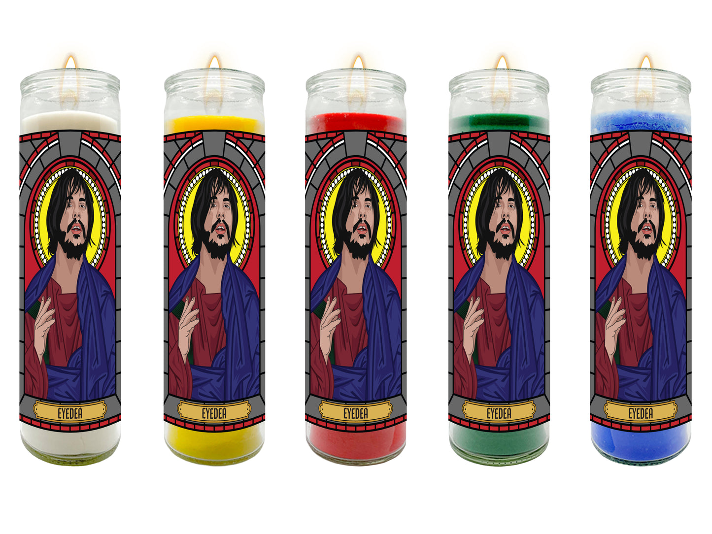 Eyedea Micheal Larsen Illustrated Prayer Candle