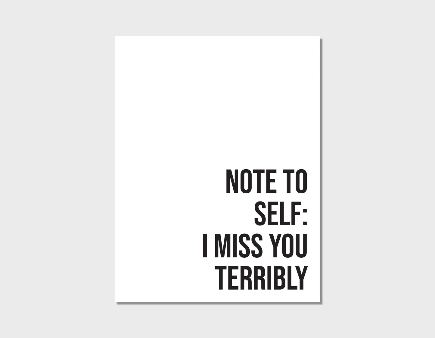 From First To Last Note to Self Valentines Day Card