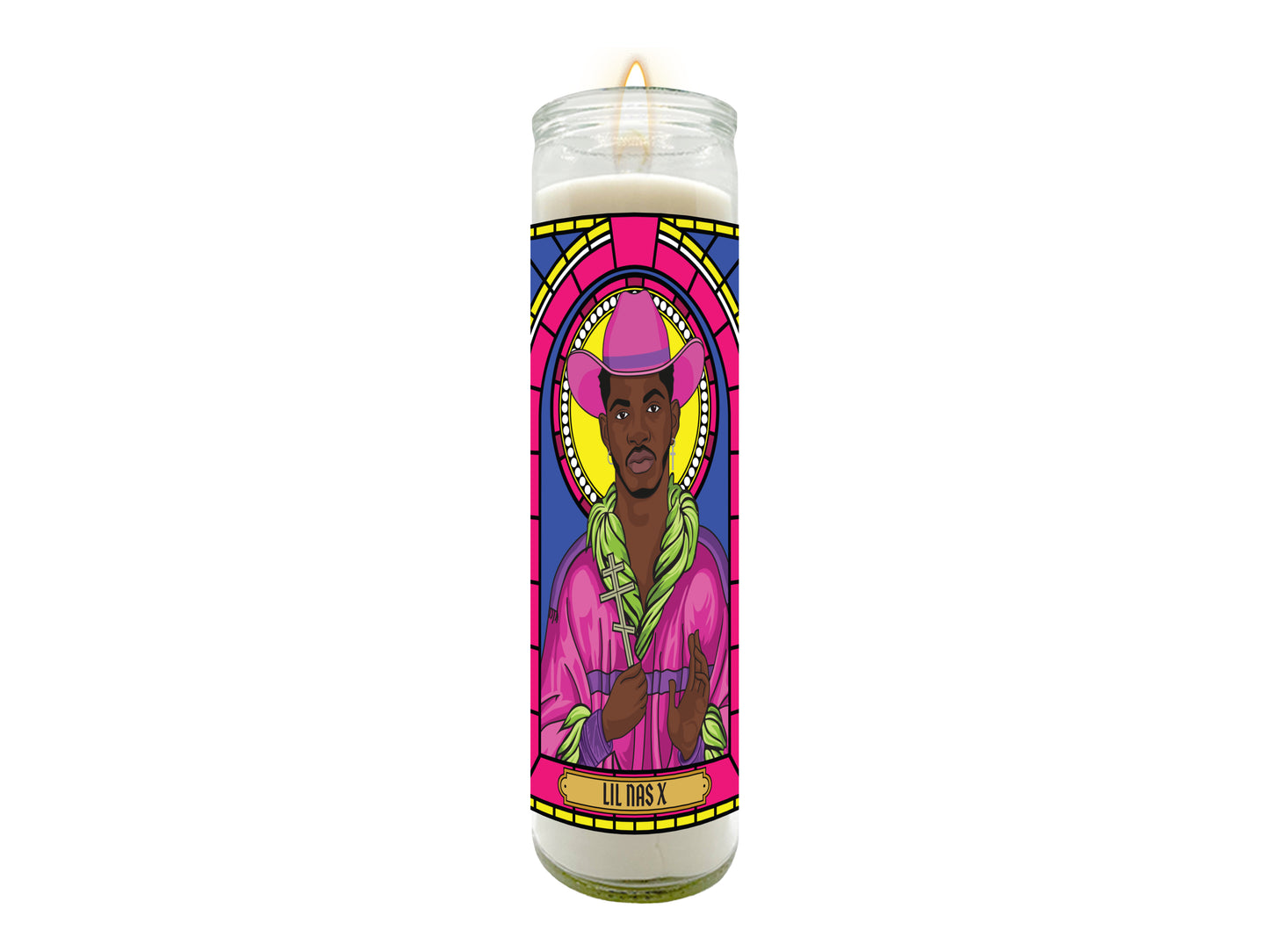 Lil Nas X Illustrated Prayer Candle