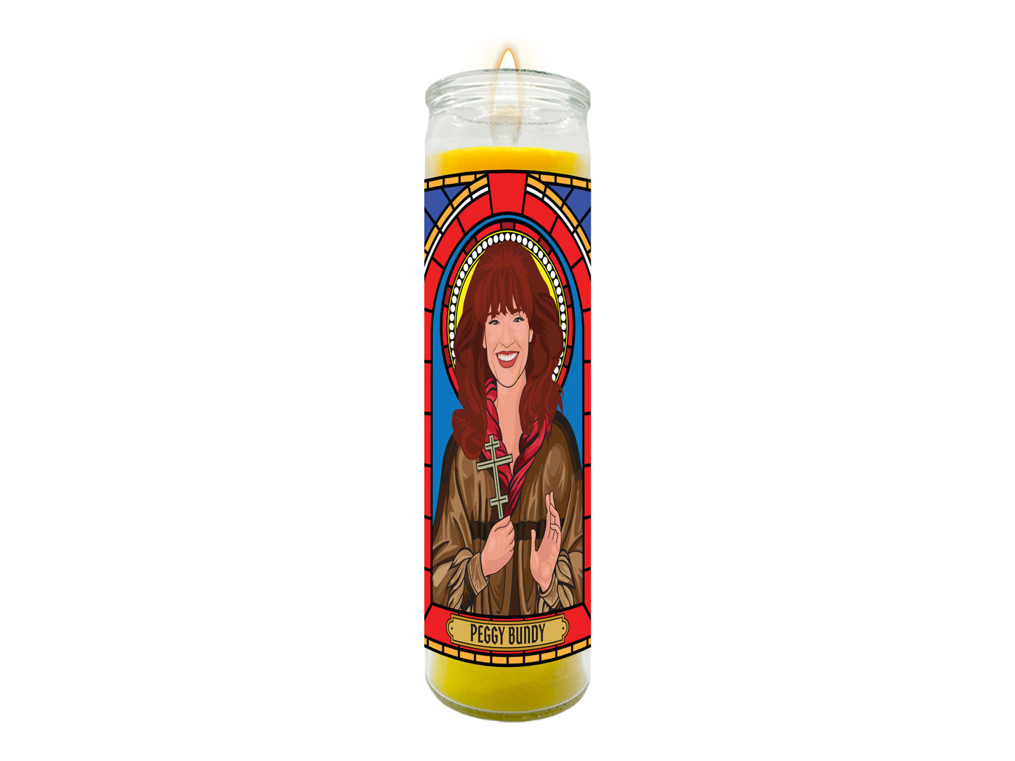 Peggy Bundy Illustrated Prayer Candle
