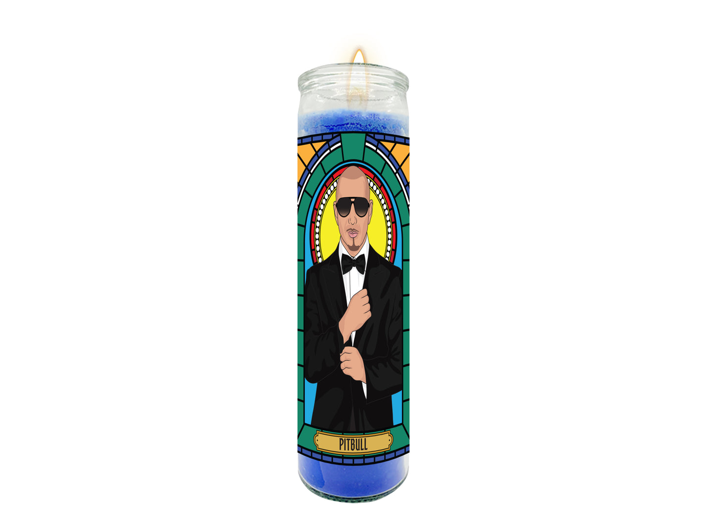 Pitbull Illustrated Prayer Candle