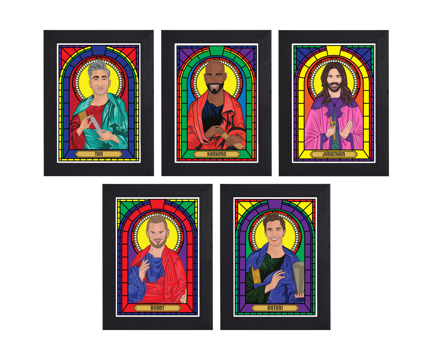 Queer Eye Illustrated Saint Print Set