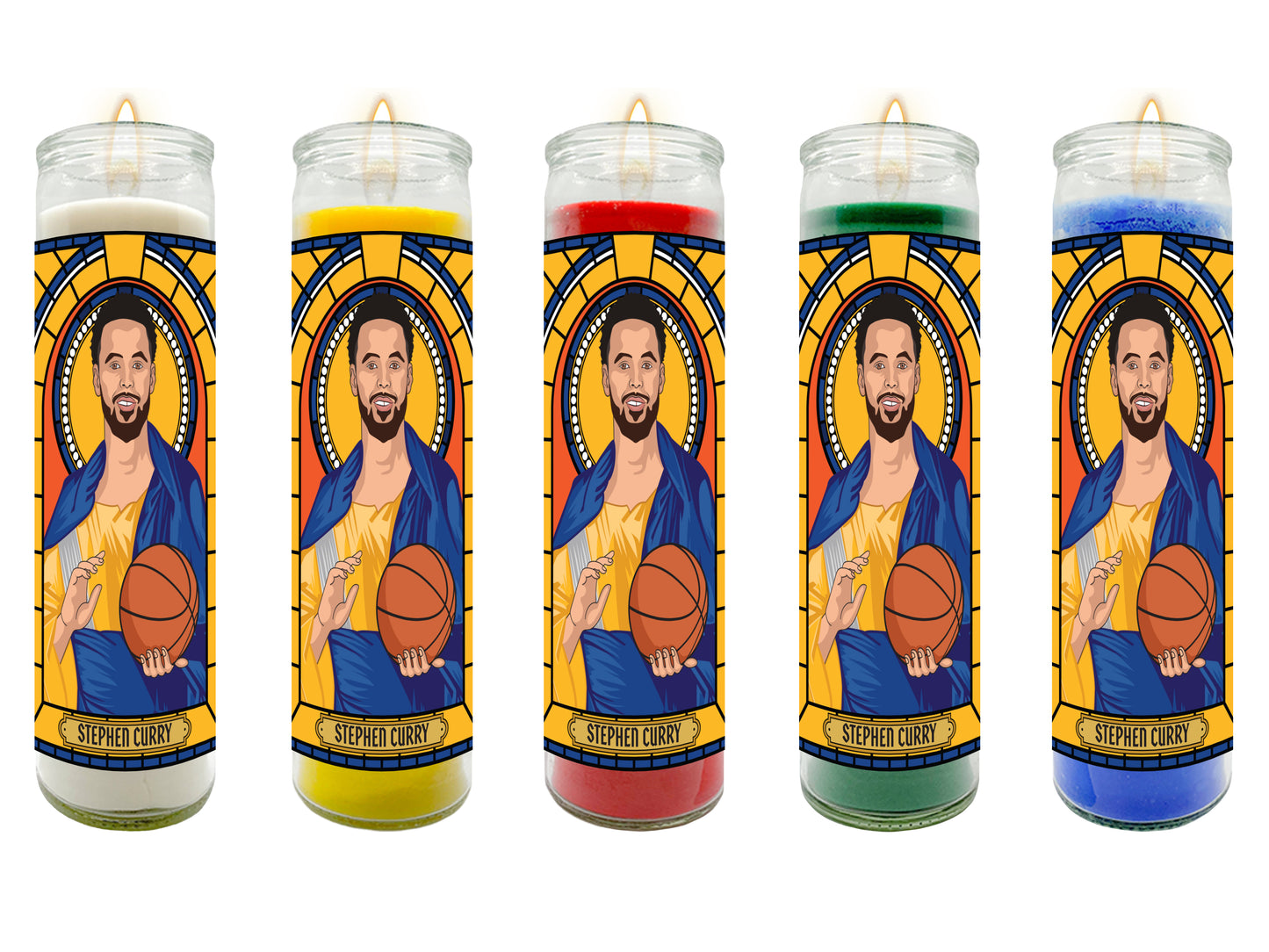 Stephen Curry Illustrated Prayer Candle