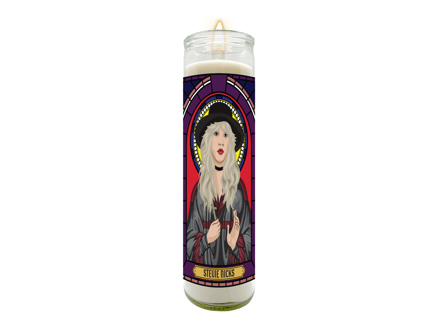 Stevie Nicks Illustrated Prayer Candle
