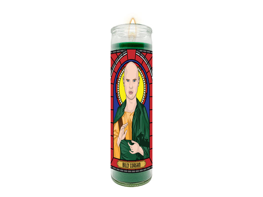 Billy Corgan Illustrated Prayer Candle