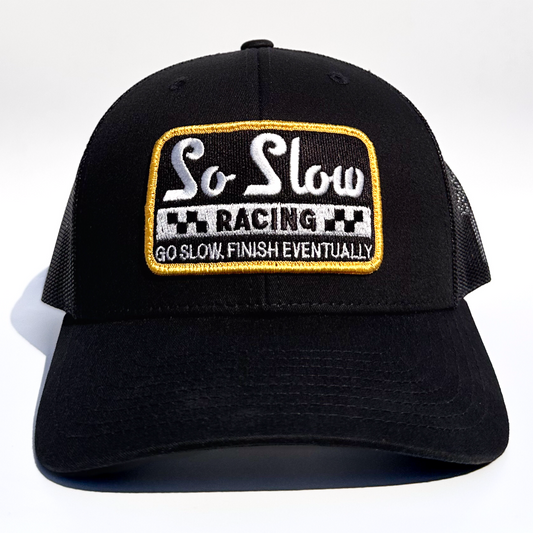 So Slow Racing Snap Back Mesh Trucker Hat