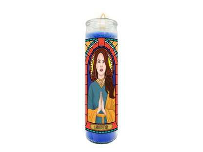 Lana Del Rey Illustrated Prayer Candle
