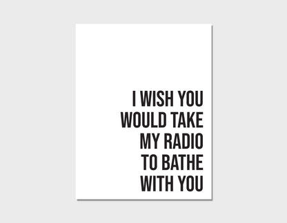 Alkaline Trio Radio Anti-Valentines Day Card
