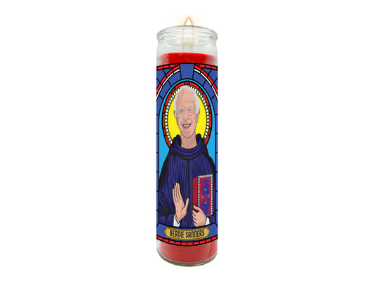Bernie Sanders Illustrated Prayer Candle