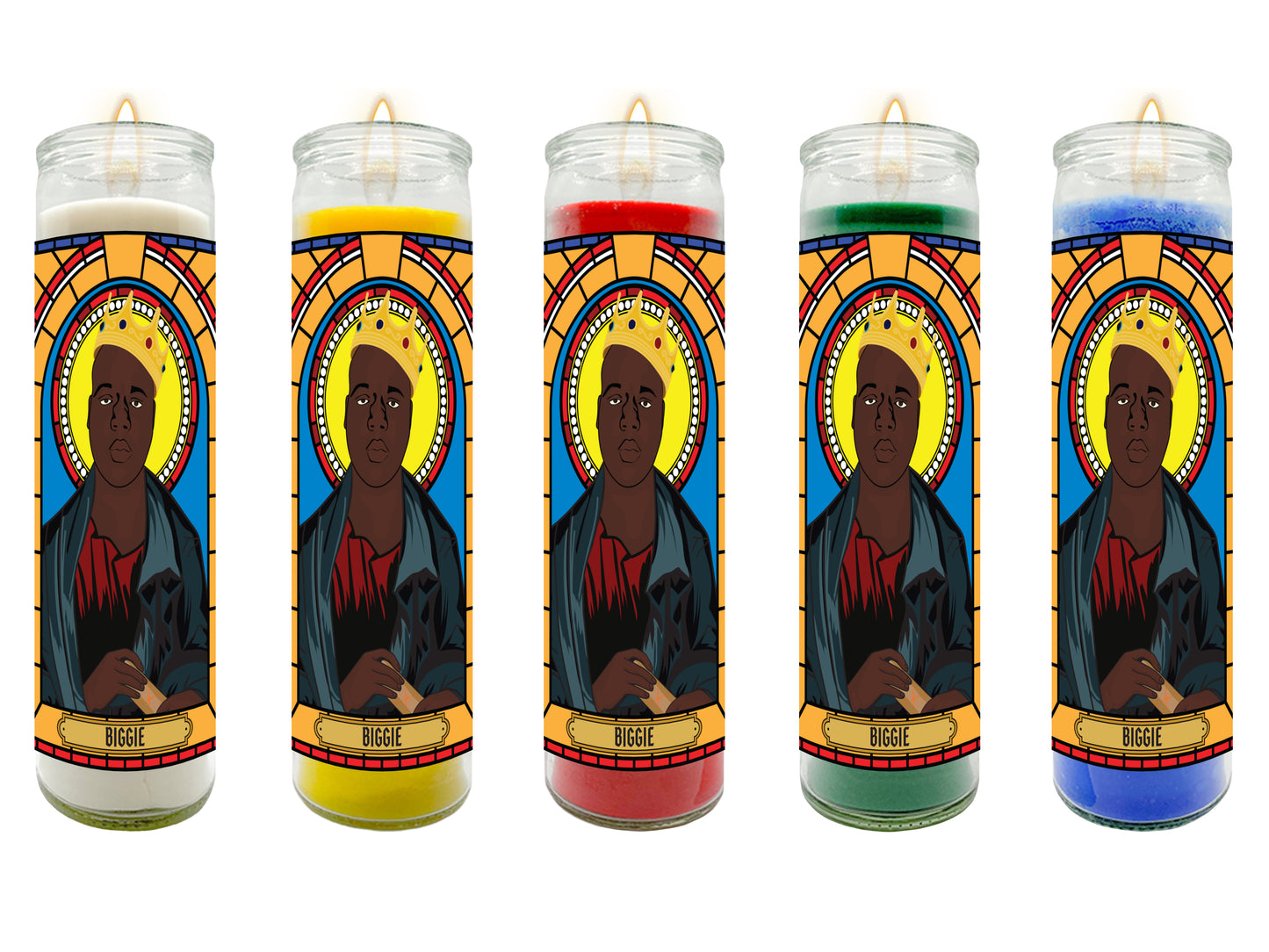 Notorious BIG Illustrated Prayer Candle