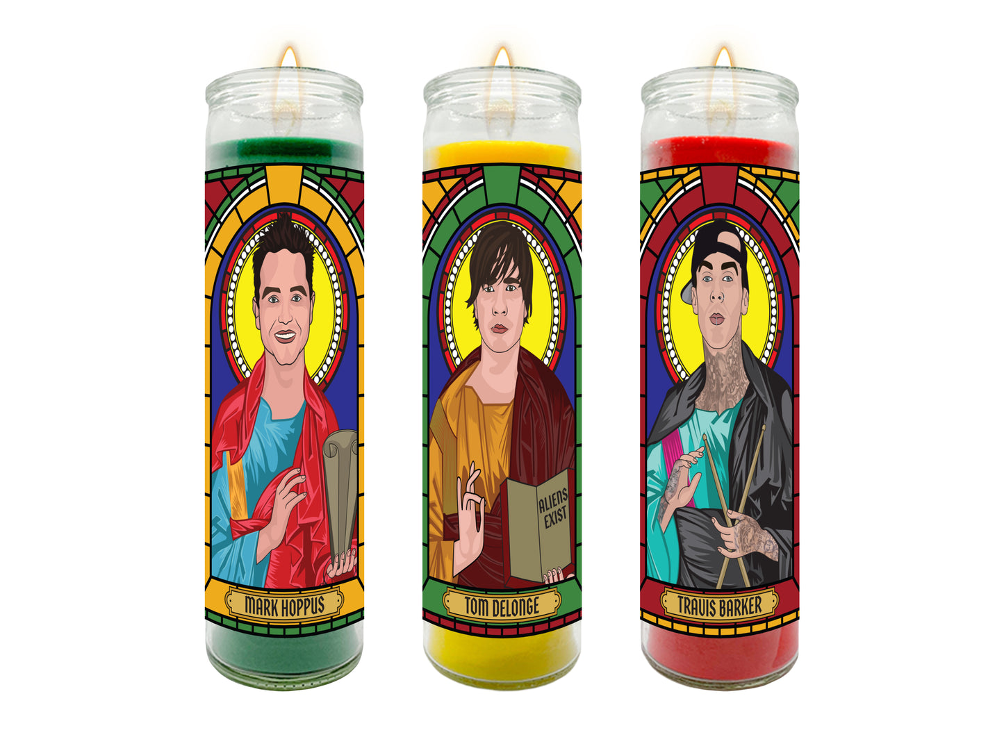 Blink 182 Prayer Illustrated Candle Series