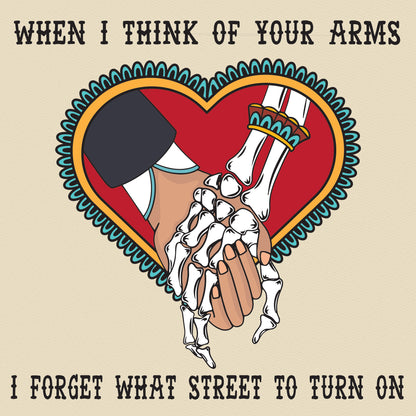I'm Afraid Of Everything Braid Valentines Day Print