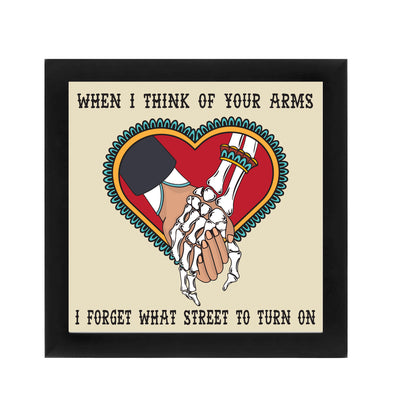 I'm Afraid Of Everything Braid Valentines Day Print