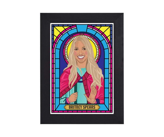 Britney Spears Illustrated Saint Print