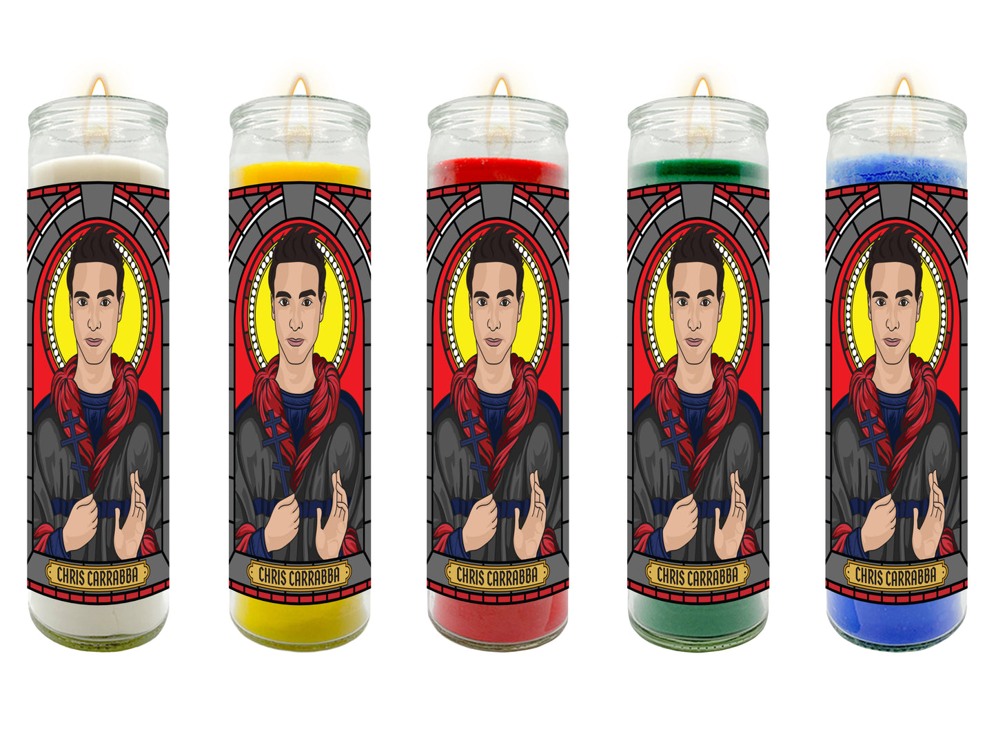 Chris Carrabba Dashboard Confessional Illustrated Prayer Candle