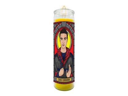 Chris Carrabba Dashboard Confessional Illustrated Prayer Candle