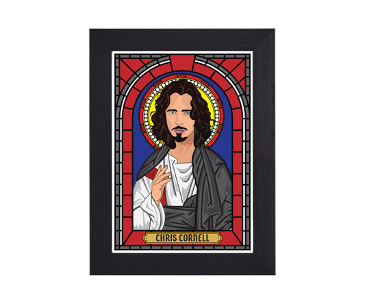 Chris Cornell Soundgarden Audioslave Temple of the Dog Illustrated Saint Print