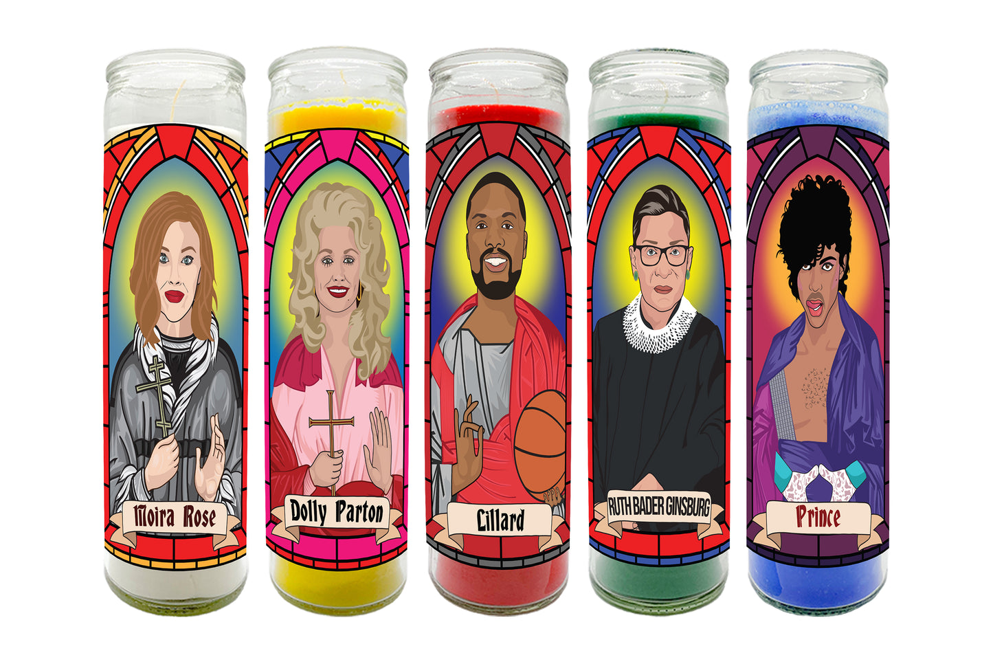 Custom Illustrated Celebrity Prayer Candle