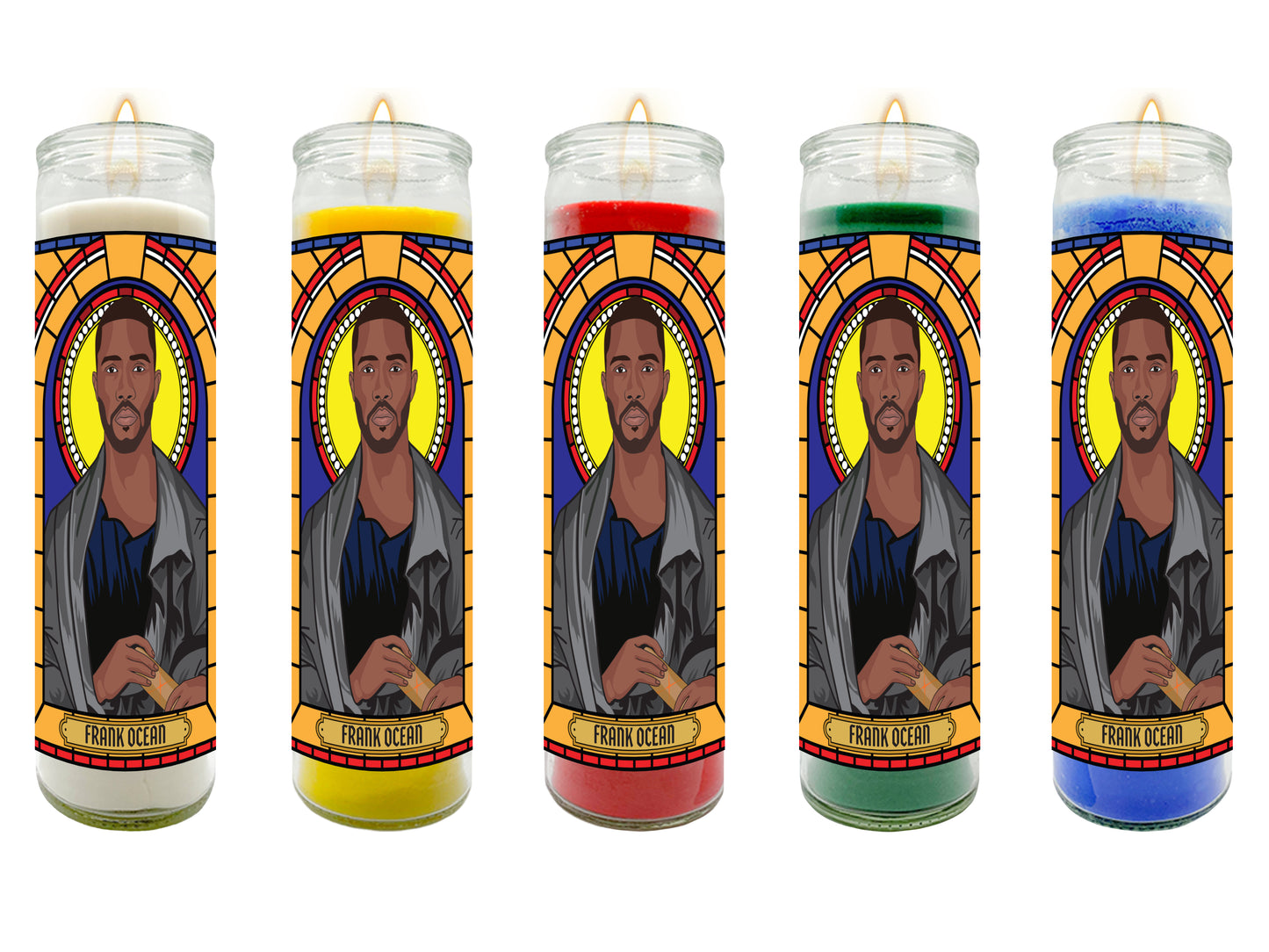 Frank Ocean Illustrated Prayer Candle