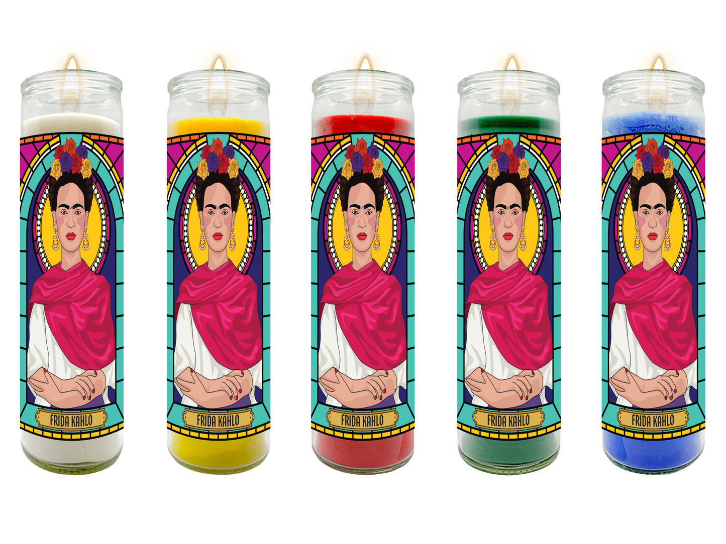 Frida Kahlo Prayer Candle