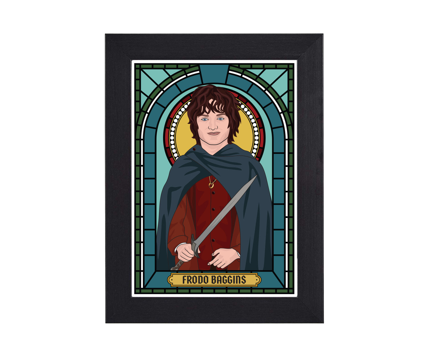Frodo and Samwise Lord of the Rings Illustrated Saint Print Series
