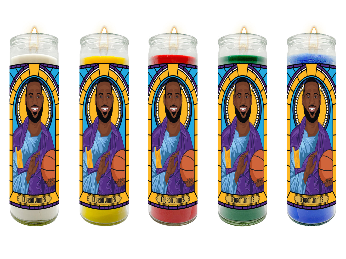 LeBron James Illustrated Prayer Candle