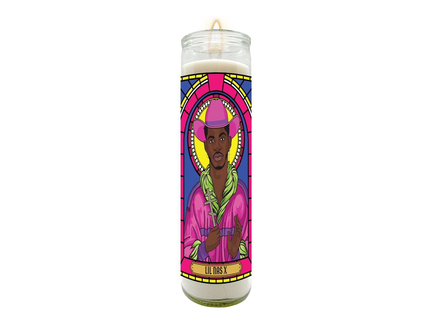 Lil Nas X Illustrated  Prayer Candle