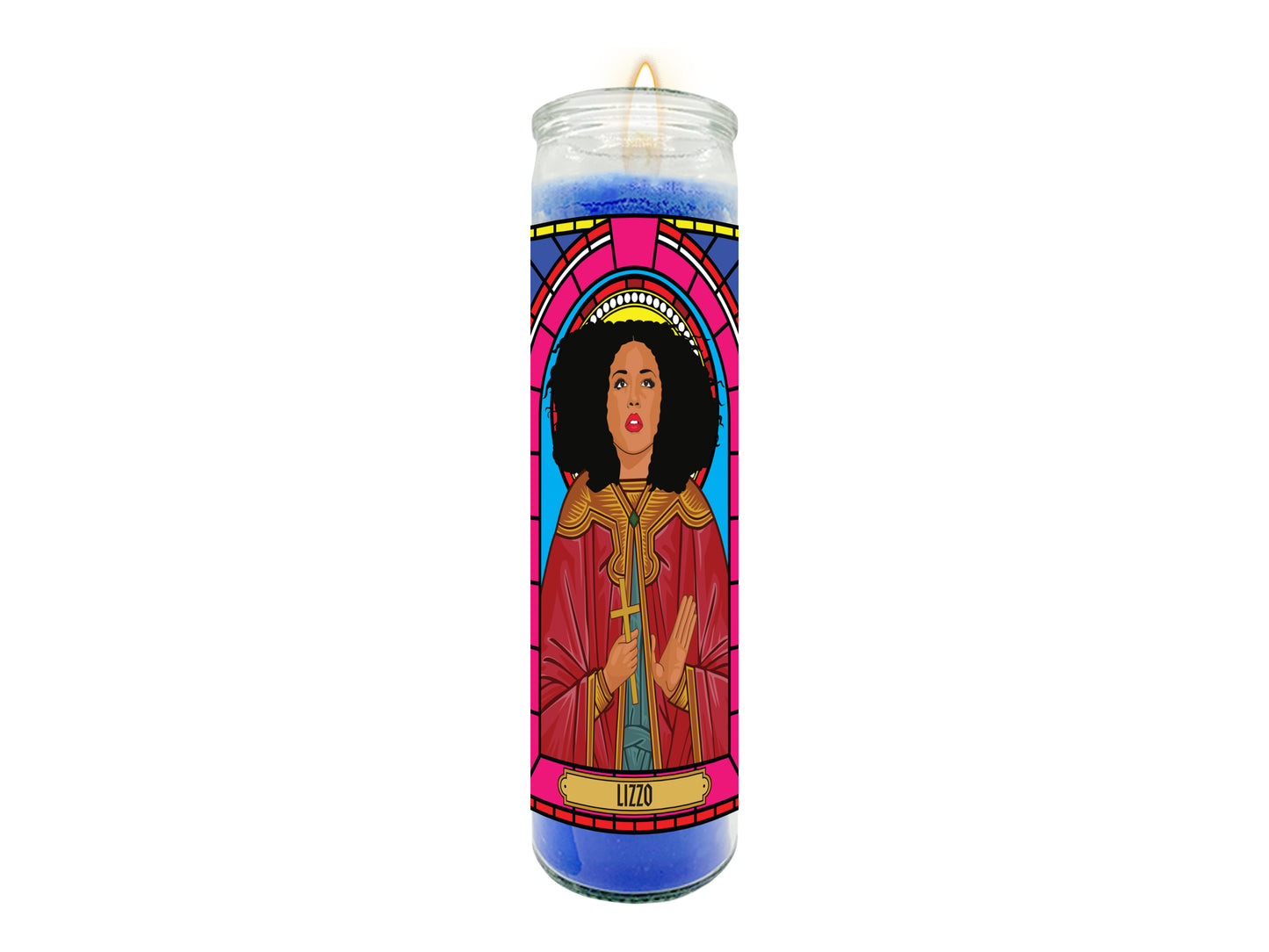 Lizzo Illustrated Prayer Candle