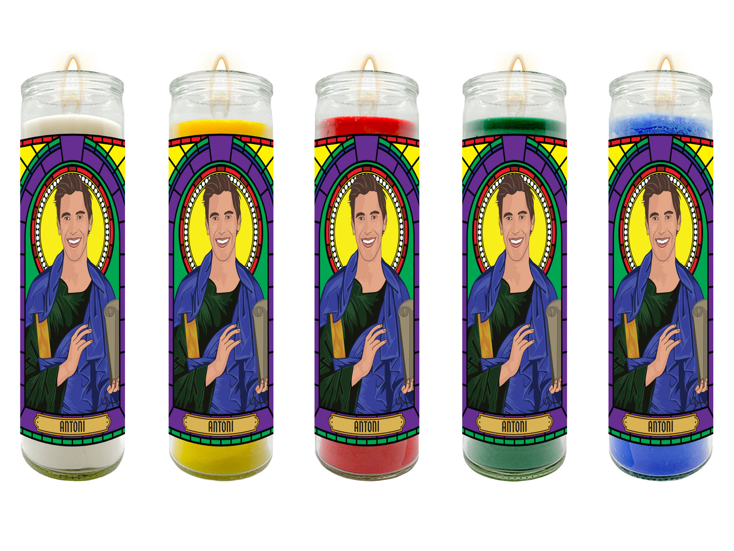 Queer Eye Illustrated Prayer Candle Series