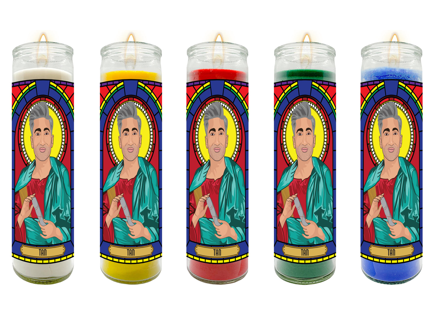Queer Eye Illustrated Prayer Candle Series