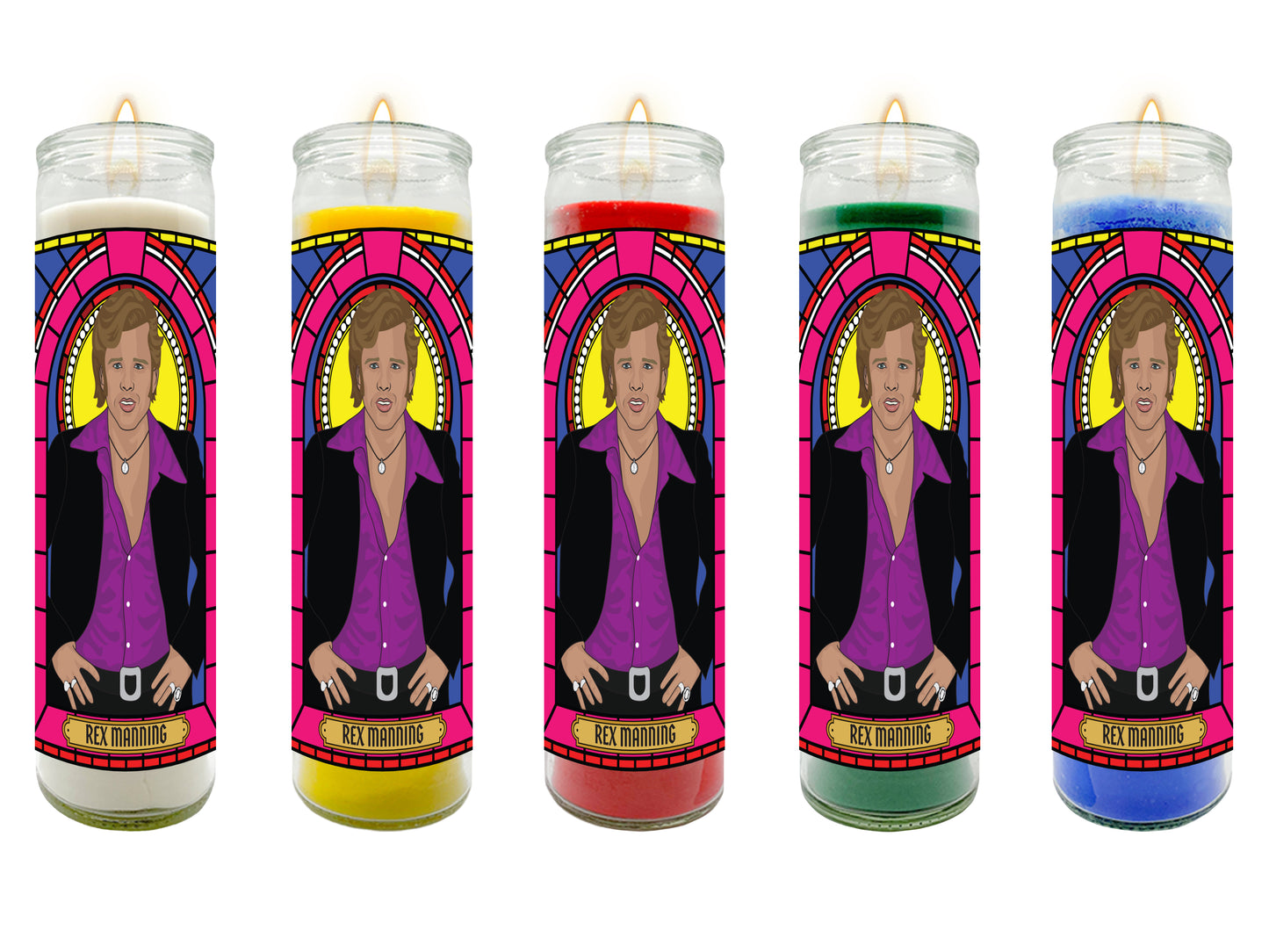 Rex Manning Empire Records Illustrated Prayer Candle
