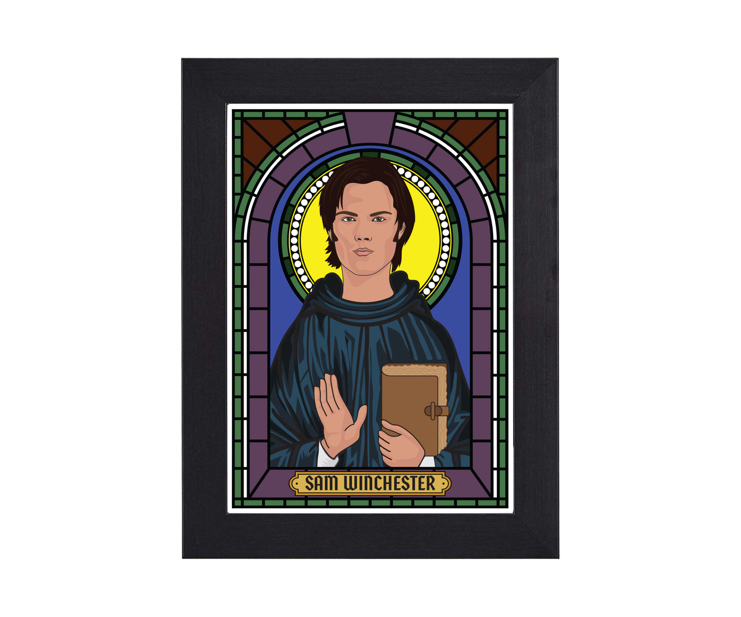 Supernatural Dean and Sam Winchester Illustrated Saint Print Series