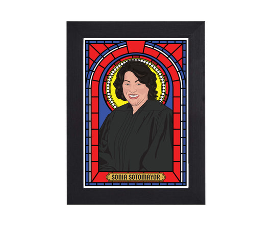 Sonia Sotomayor Illustrated Saint Print