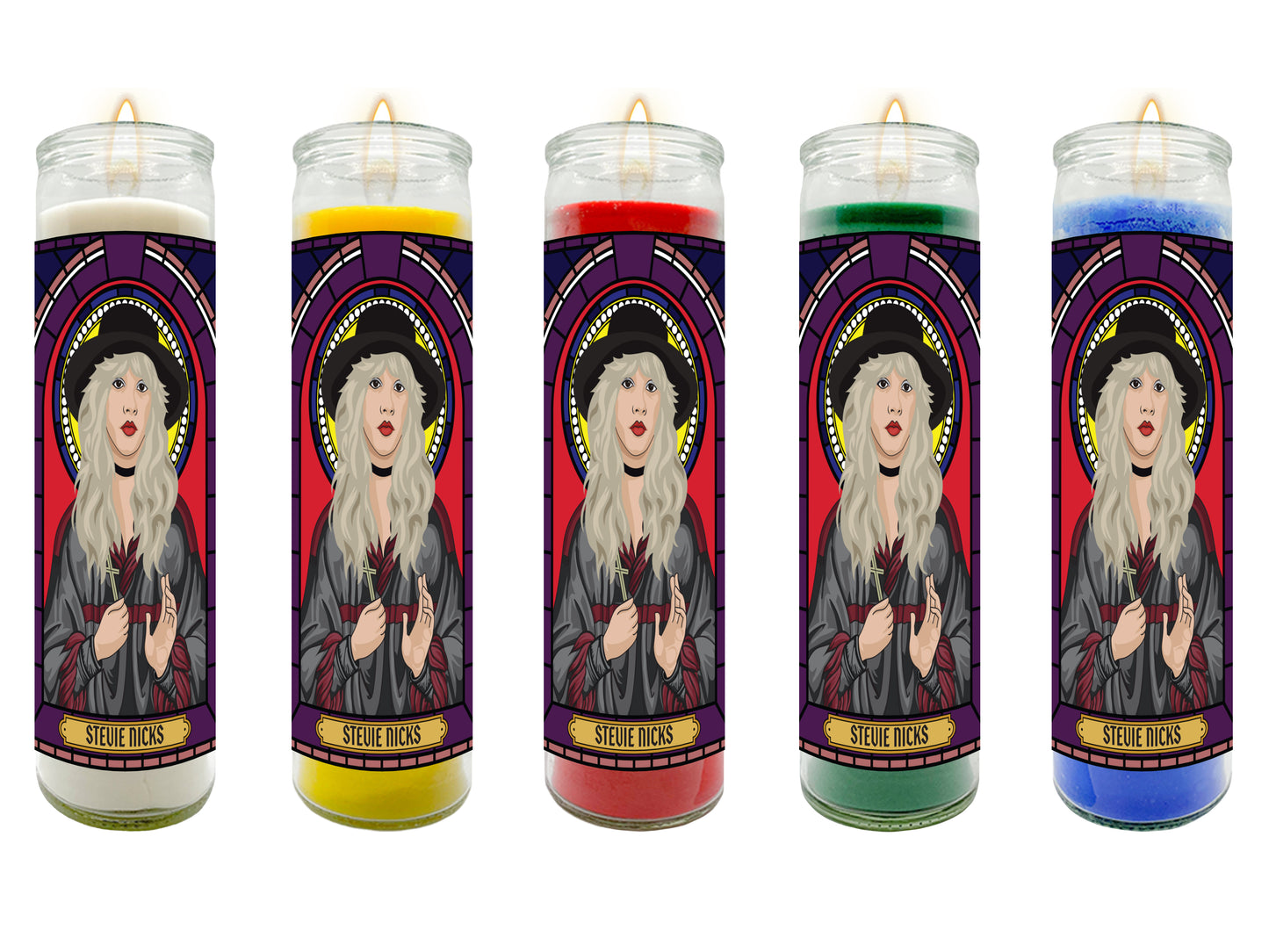Stevie Nicks Illustrated Prayer Candle