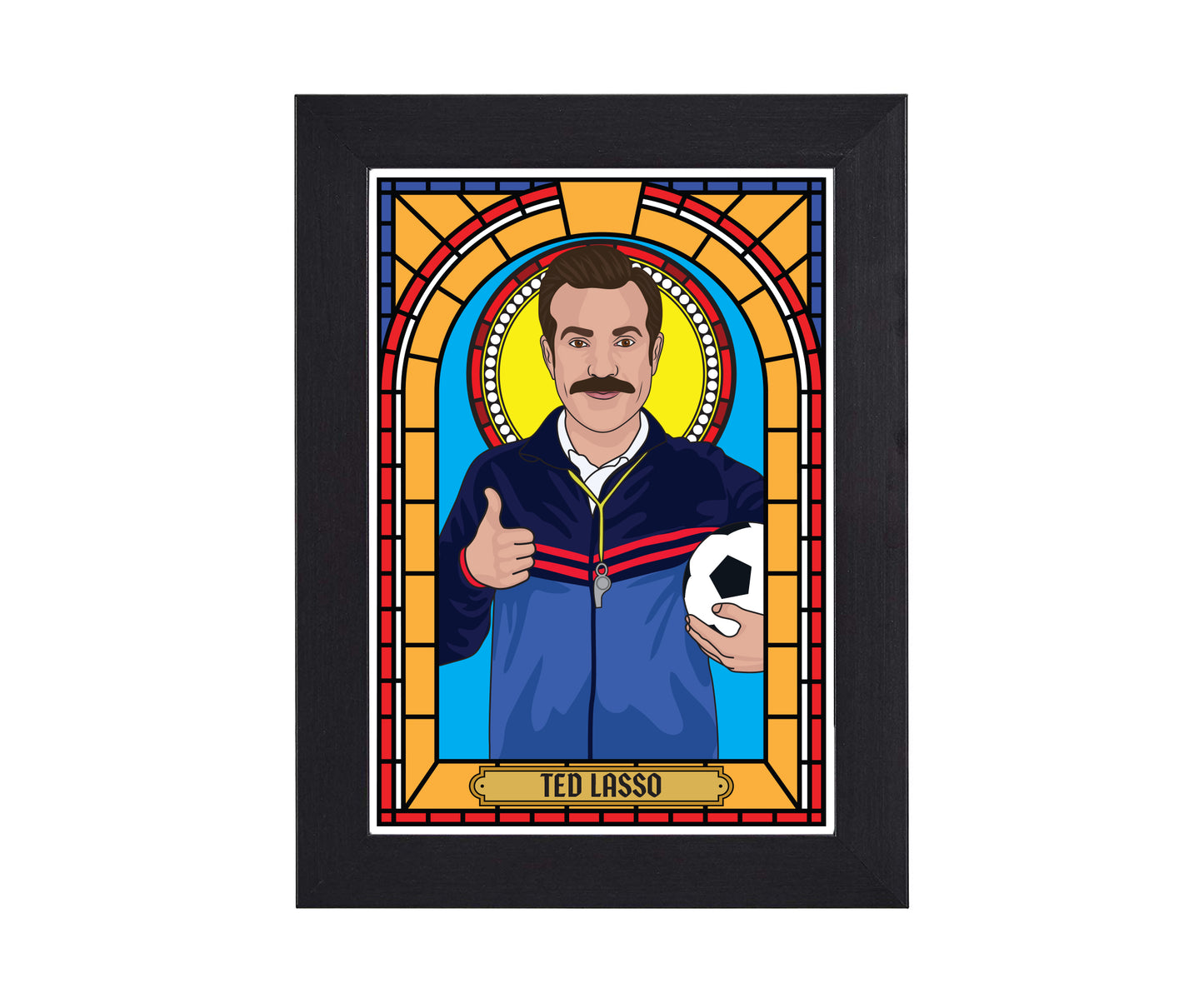 Ted Lasso and Roy Kent Illustrated Saint Print Series