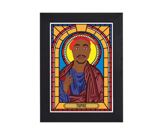 Tupac Shakur Illustrated Saint Print