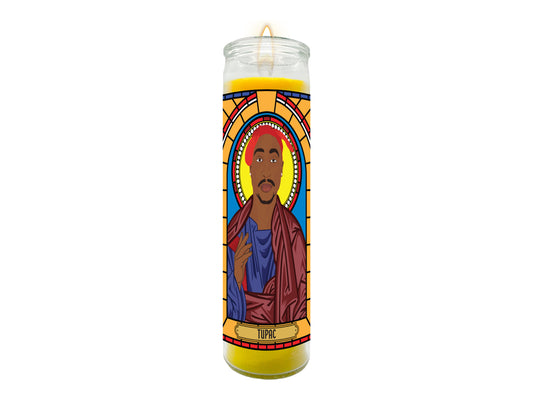 Tupac Shakur Illustrated Prayer Candle